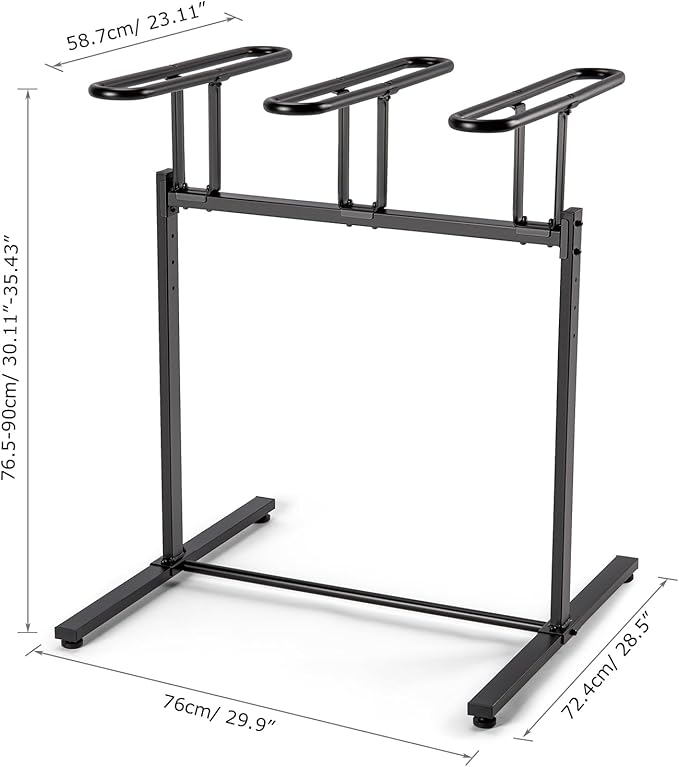 CXWXC 3/5 Bikes Stand Rack - Bike Storage Parking Racks Indoor/Outdoor - Bicycle Stand Garage for Parking Mountain Road Hybrid Bike, Fits Wheels up to 2.4" (For 3 Bikes)