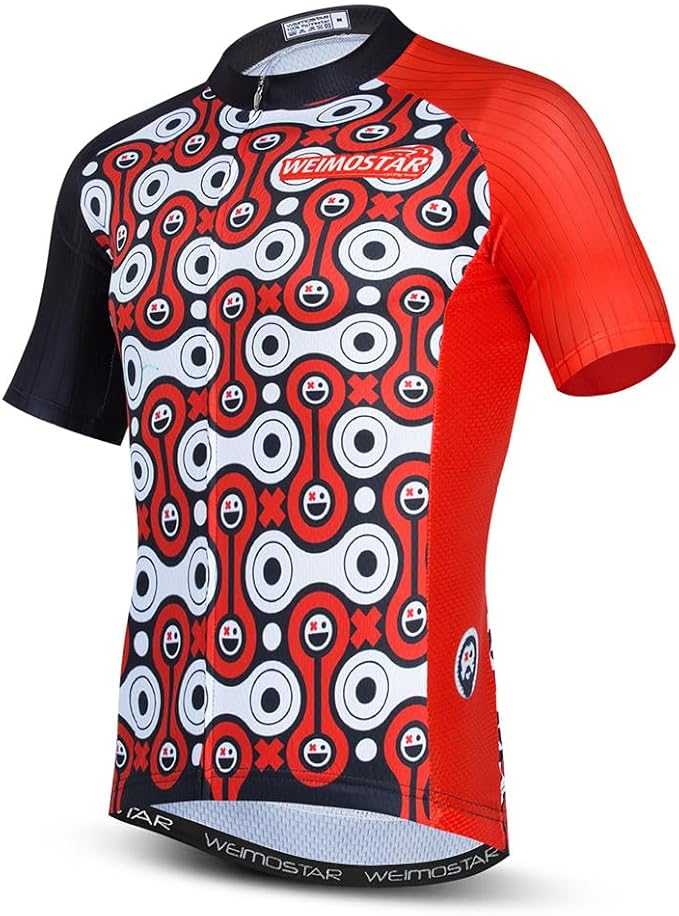 JPOJPO USA Cycling Jersey Men Road Bike Shirt Summer Biking Tops Short Sleeve Bicycle Clothes Cycle Wear Breathable
