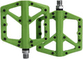 Bicycle Pedals Nylon Platform Footrest Flat Mountain Bike Paddle Grip Pedalen Bearings Footboards(Green)