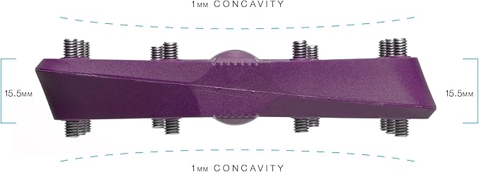 Crankbrothers Stamp Flat MTB Pedals - Size-Specific, Lightweight, Versatile, Durable Bike Pedals