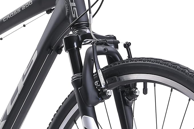 XDS Cross200 21 Speed Hybrid Bike Commuter City Bike, for Men and Women, Adult and Teenager, 700C Wheel, 15.5/17.5/19.5/21.5 Inch Lightweight Aluminum Alloy Frame