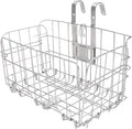 Folding Bike Front Basket Bicycle Wire Basket with Handles Easy Installation on Front Handlebar