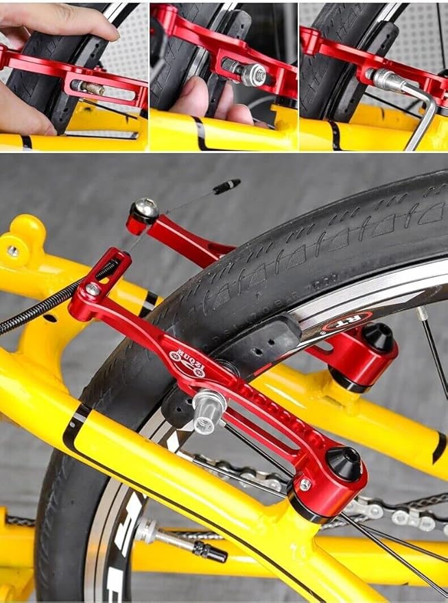 5 Pairs High Grade Bike V-Brake Pads | Professional Mountain Bicycle Brake Shoes | 70mm Blocks Shoes with Hex Nut and Shims | Universal Bicycle Brake Blocks Set - Bike Accessories