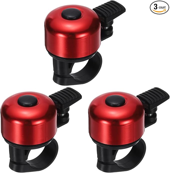 HARFINGTON Bike Bell Aluminum Mini Bicycle Bells with Loud Crisp Clear Sound Bike Ring Bell Bike Accessories for Adults Children Road Mountain Bike
