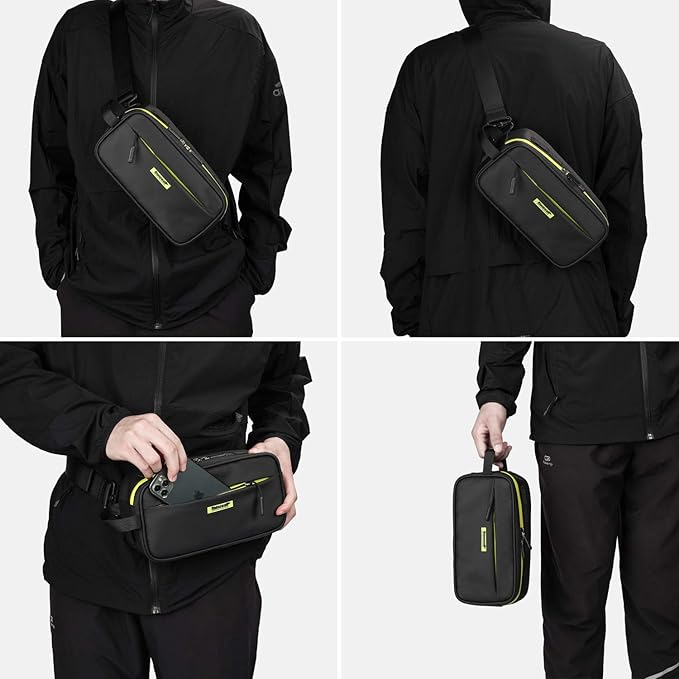 Rhinowalk Multifunction Bike Handlebar Bag Front Bag 3L Bicycle Frame Bag Waterproof Shoulder Bag Handbag Waist Bag