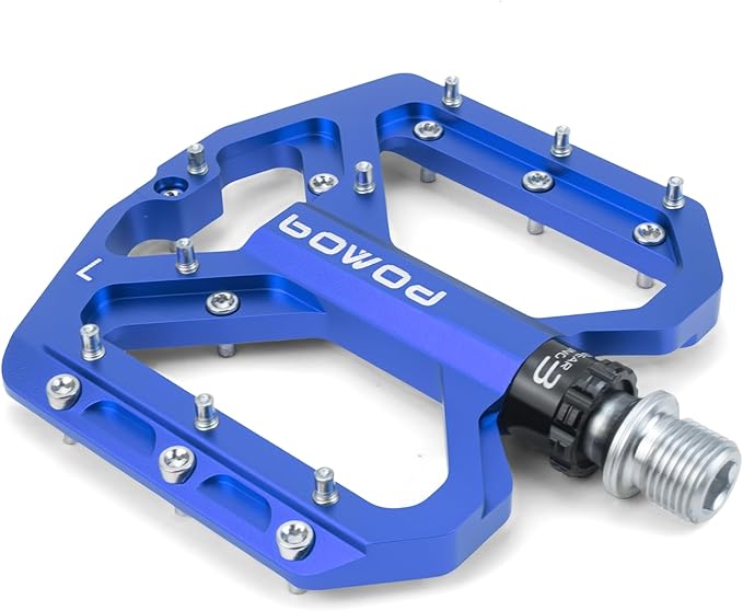 Bike Pedals 9/16" Lightweight Non-Slip Bicycle Platform Pedals - Fits Most Adult Bikes & Mountain Bikes &MTB, Road Bikes and Slip-Resistant Design