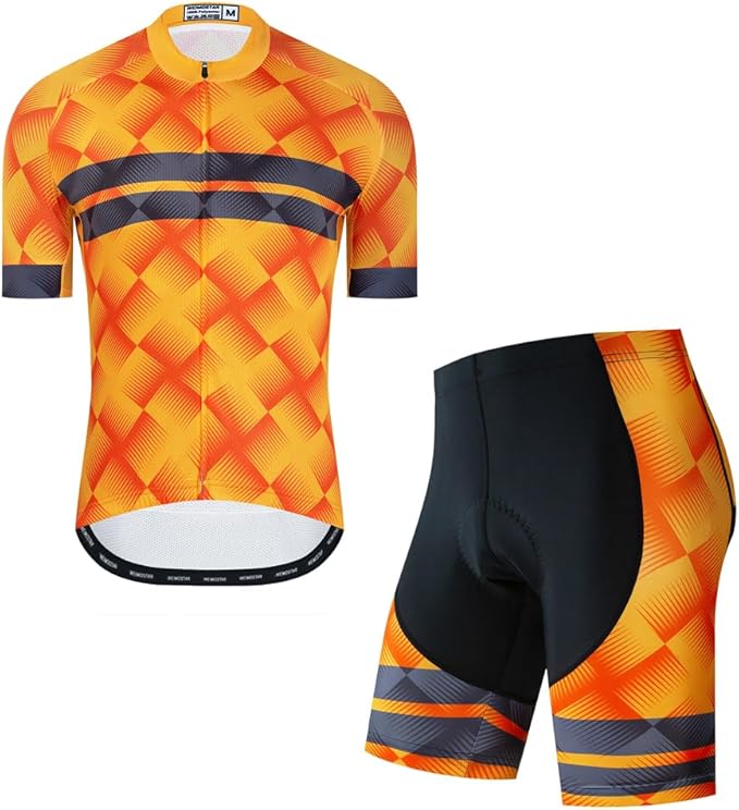 Cycling Jersey Men Set Road Short Sleeve Quick Dry Bike Padded Cycling Clothing Suit Bicycle Wear Summer