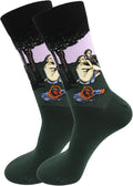 Real Sic Fun Socks for Men and Women - Cozy Cotton Dress Socks with Colorful Designs - Cool, Casual, Wacky Patterned