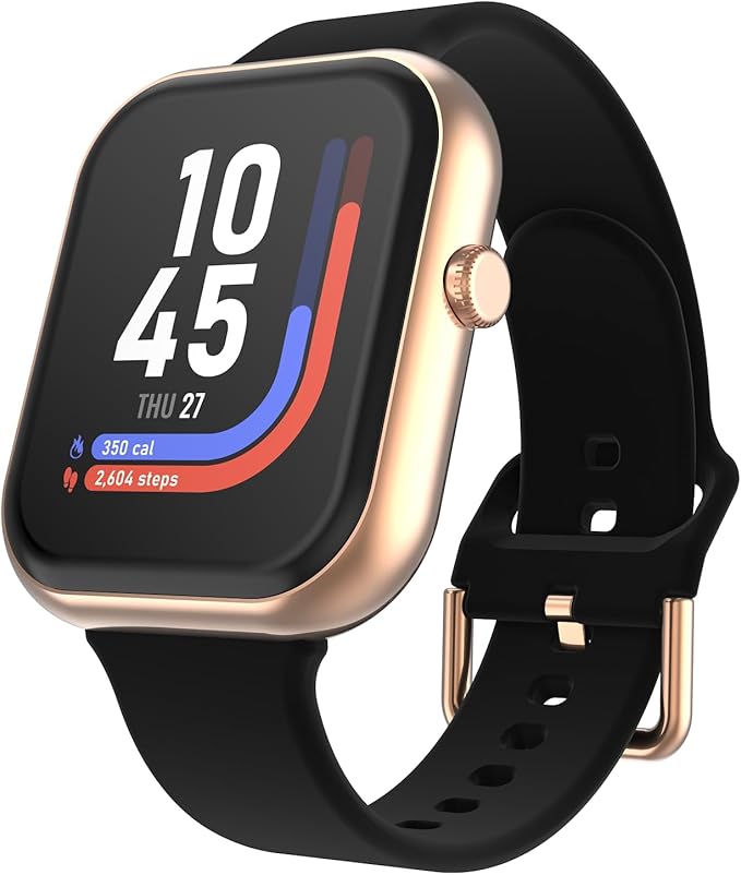 iTouch AIR 5 Smartwatch – 1.85” AMOLED Display, Bluetooth Calling, 100+ Sport Modes, Heart Rate, SPO₂, Stress & Sleep Tracking, IP68 Water Resistant, 7-Day Battery Life – for Android & iOS