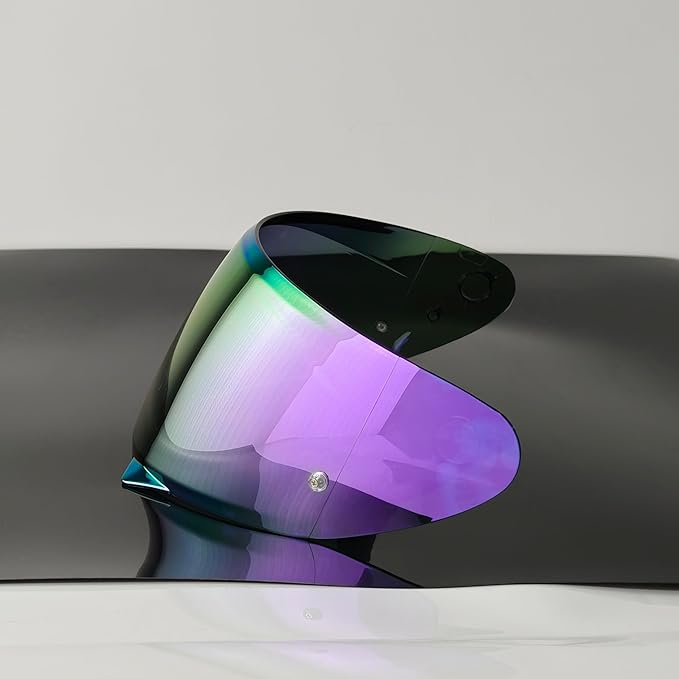 HJ-34P Helmet Visor Replacement for HJC C10.Motorcycle Helmet Shield UV Protection Compatible with HJC C10 (Revo Deep Purple)
