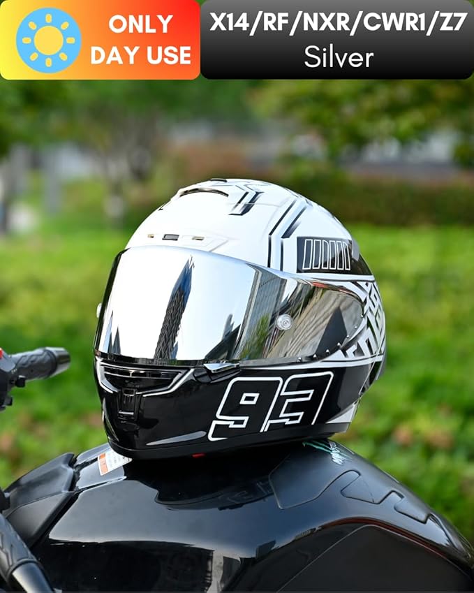CWR-F1 Shield for RF-1200 Visor X14 NXR RF-SR Z7 Motorcycle Helmet Visor Replacement Sun Protection Anti-Scratch, Universal