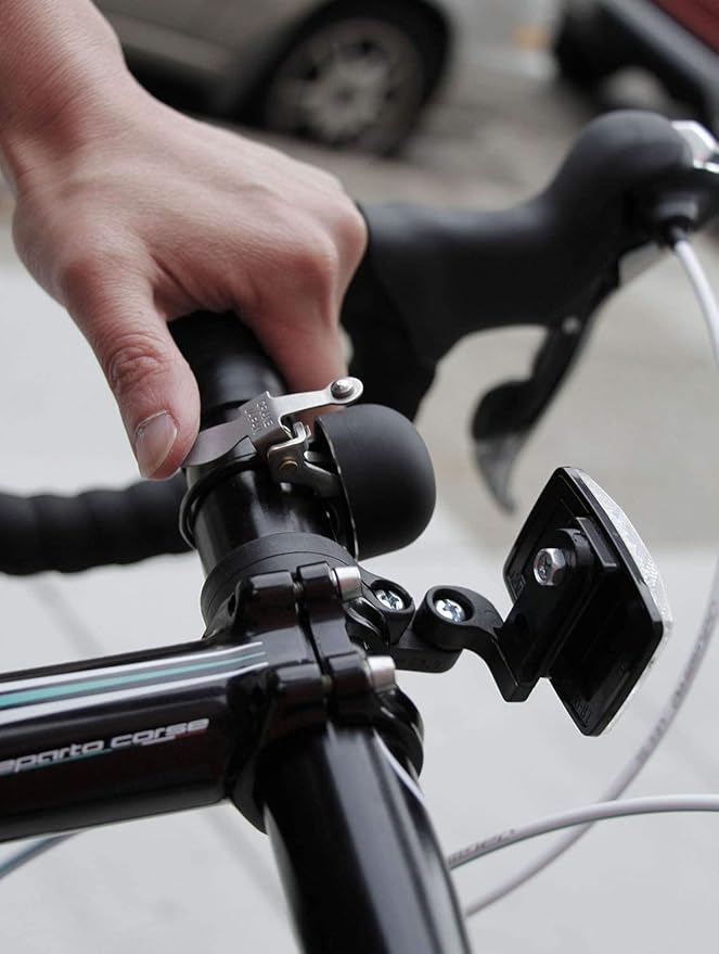 Crane Bike Bell E-Ne Bicycle Bell, Made in Japan for Road Bikes or Mountain Bikes, Fits All Handle Bar Sizes & Types