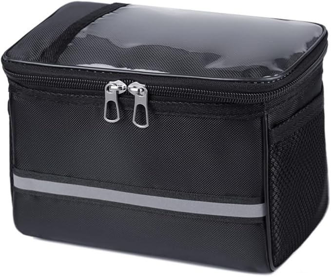Bicycles Front Frame Storage Pouches with Reflectives Strips Road Bikes Handlebars Bag Cycling Accessories Easy installa