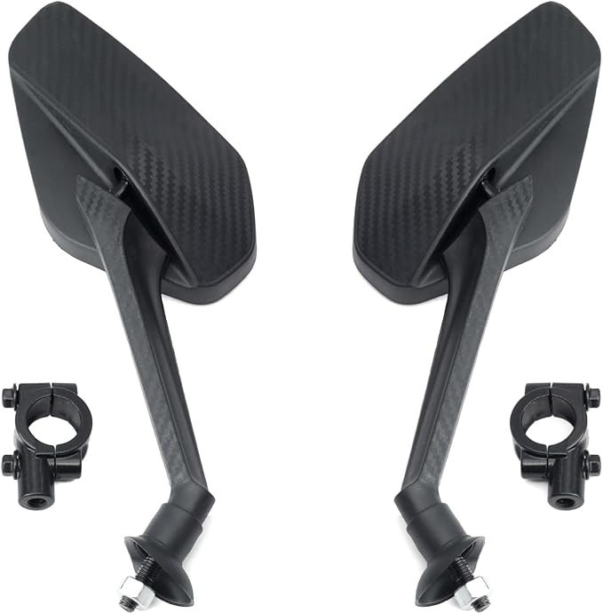 Pair Electric Bike Rear View Mirrors Compatible with Tuttio Soleil01 Ebike Handlebars Adjustable Rearview Mirror Replacement for Tutti for Tutto Soleil01 Dirt Bike Mountain Bicycle, Black