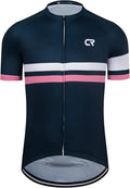 Coconut Ropamo CR Mens Cycling Jersey Short Sleeve Road Bike Shirt with 3+1 Zipper Pockets Breathable Quick Dry