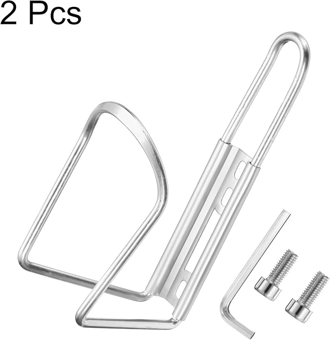 HARFINGTON Bicycle Water Bottle Cage Aluminum Basic Bike Universal Water Bottle Holder Mount with Hardware for Mountain Road Gravel