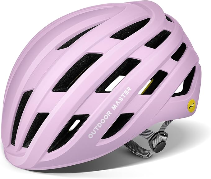 OutdoorMaster MIPS Bike Helmet for Adults-Two Removable Liners & Ventilation in Multi-Environment - Road Bicycle Helmets in Mountain, Motorway for Youth & Adult