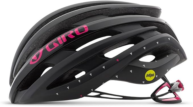 Giro Ember MIPS Womens Road Cycling Helmet - Matte Black/Bright Pink (Discontinued), Small (51-55 cm)