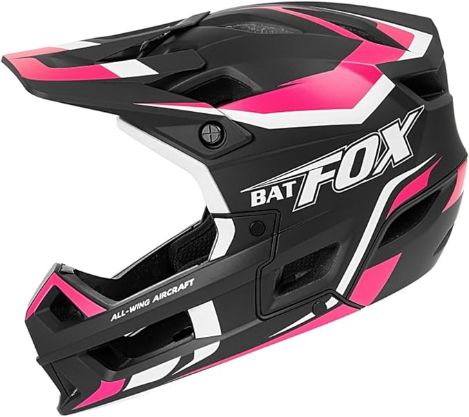BATFOX Full Face Mountain Bike Helmet for Men Women Adult Helmet Downhill DH BMX MTB