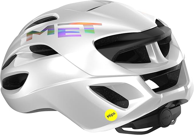 MET Rivale MIPS Road Bike Helmet | Lightweight Adult Cycling Helmet, Aero Shape, 360-Degree Adjustable Head Belt, Internal Air Channeling, Sunglasses Port