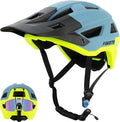 Favoto Adult Mountain Bike Helmet for Men & Women, Magnetic Buckle MTB Helmet with Removable Visor, Lightweight for Commuting & Off-Road Cycling