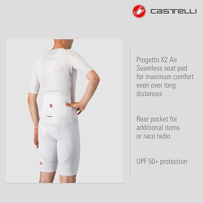 CASTELLI Men’s Free Aero Race S Bibshort, Aerodynamic Road Cycling Apparel, Pro-Level Seat Pad for Biking & Top-Level Racing