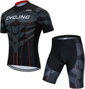 Men's Cycling Jersey Set, Summer Mountain Bike Clothing Short Sleeved Riding Jerseys