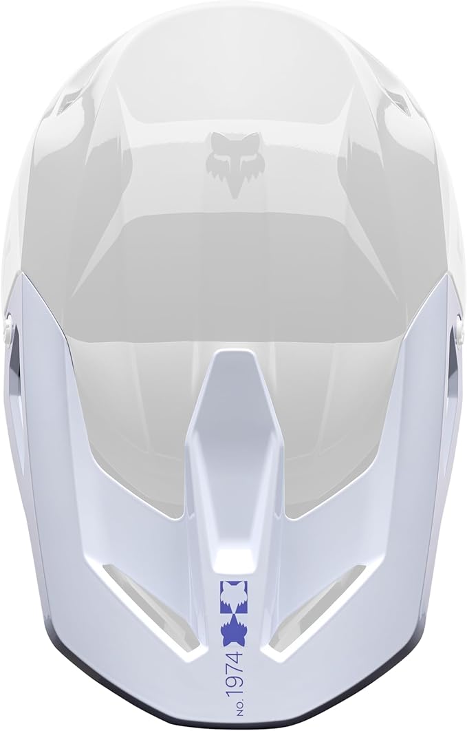 Fox Racing V1 Motocross Dirt Bike Helmet Visor, Purple Dove Noble, Large