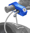 Motorcycle Locks, Brake & Helmet Lock Anti-Theft Grip Lock Combo for All Motorcycle Bike ATV Scooter with Handlebar Diameters Within 1.3-1.5 Inches (Blue)