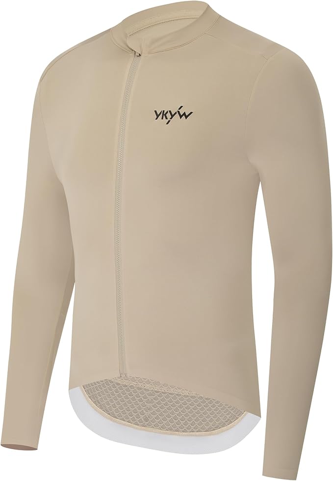 YKYWBIKE Cycling Jersey Men Aero Race Fit, Road Bike Jersey Short Sleeved Moisture Wicking, Breathable,Zip Pocket,UPF50＋