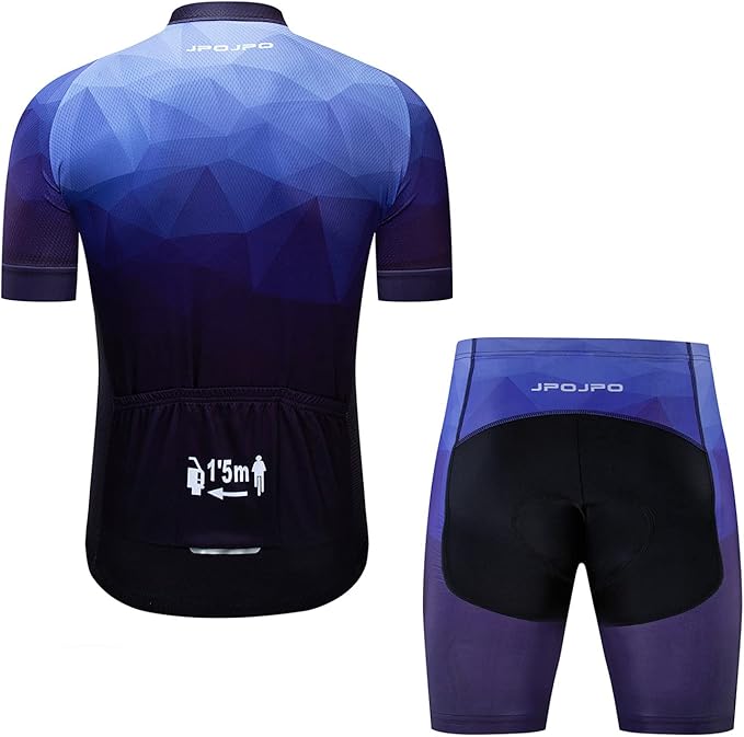 Hotlion Men's Cycling Jersey Set Summer Cycling Clothing Suit Pro Team Bike Clothes Road Biking Outfits Bicycle Kit for Men