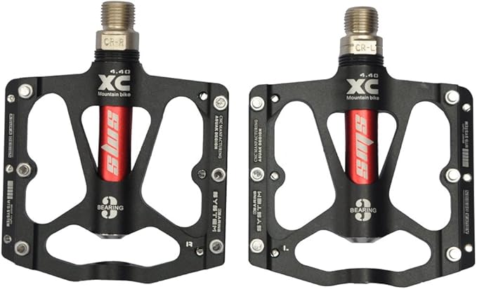 UPANBIKE MTB Road Bike Bicycle Ultra-Light 9/16'' Triple Bearing Aluminum Platform Pedals 1 Pair