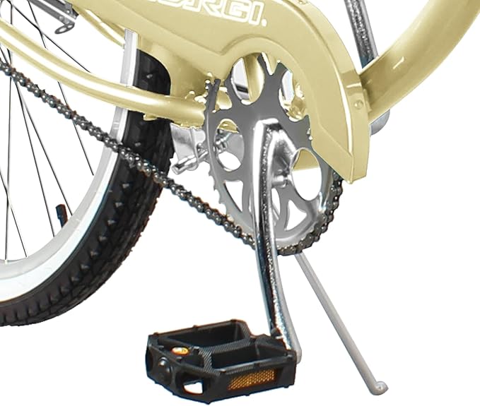 MICARGI 24/26 Inch Adult Cruiser Bicycle Hybrid Bike 1/7 Speeds Commuter Bike for Women, Men, Seniors,Step-Through or Step-Over Bike Steel Frame Multi Colors Style