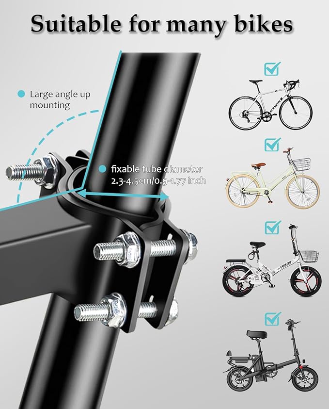 Child Seat for Electric Scooter with seat, Kid Seat Suitable for Electric Bicycle/Hybrid Cruiser Bicycles and City Bicycles, Suitable for Children 2~6 Years