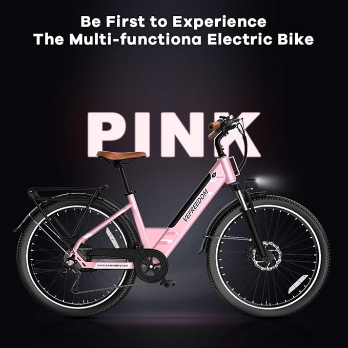 1000W/1500W Peak Electric Bike for Adults,up 80 Miles Removable Battery Ebike, 26/24''" UL Certified Electric Mountain E Bike,Adult Electric Bicycles for Commute Beach Snow