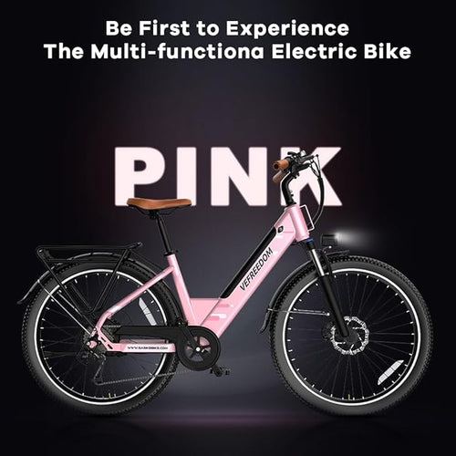 1000W/1500W Peak Electric Bike for Adults,up 80 Miles Removable Battery Ebike, 26/24''" UL Certified Electric Mountain E Bike,Adult Electric Bicycles for Commute Beach Snow