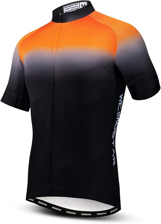 Men's Cycling Jersey Short Sleeve Bike Shirts Bicycle Jacket with Pockets
