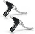 V-Type Bike Brake Set, Complete Universal Bike Front and Rear MTB Brake, Bicycle Brakes, Inner and Outer Cables, Include Brakes Lever Calipers Multi-Tool Wrenches