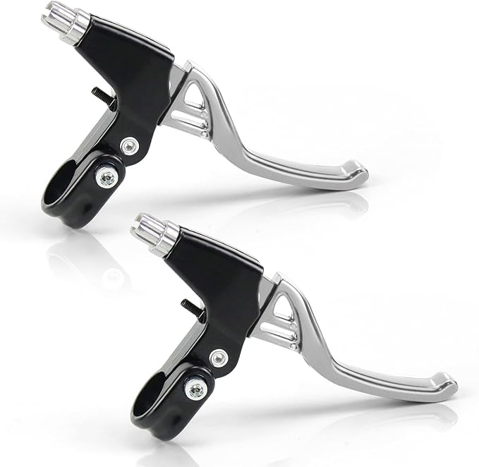 V-Type Bike Brake Set, Complete Universal Bike Front and Rear MTB Brake, Bicycle Brakes, Inner and Outer Cables, Include Brakes Lever Calipers Multi-Tool Wrenches