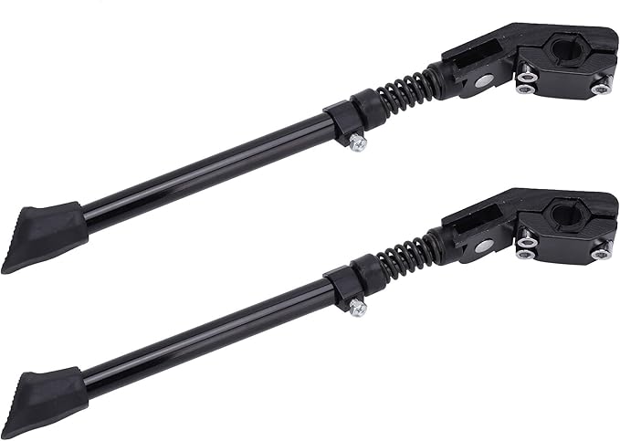 Mountain Bike Kickstand, Aluminum Alloy Bicycle Stand Support with Non Slip Base and Adjustable Length, for 16 20 24 26 Inch Wheel Bikes