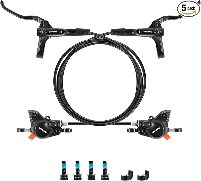 MT200 Hydraulic Disc Brakes Set — Front 800mm & Rear 1450mm MTB Hydraulic Brake Set with Calipers, Pre-Bled with Mineral Oil Electric Bike Hydraulic Brake
