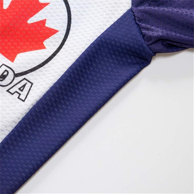 JPOJPO USA Cycling Jersey Men Short Sleeve Bike Shirts Biking Jersey Summer American Bicycle Tops with 3 Pockets Reflective