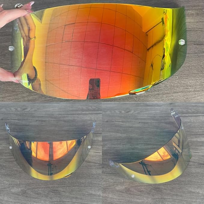 902 Helmet Visor Replacement. Helmet Face Shield UV Protection Compatible with ILM 902,902L,902BT (Photochromic Revo Red-Day&Night Use)