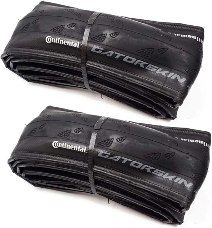 Continental Gatorskin Black Edition - Road Bike Tire | Tough Tire for Daily Riding - PolyX Breaker, Duraskin, 2 Pack