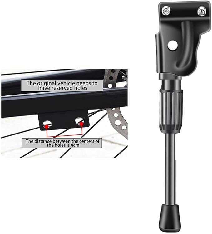 Kids Bike Kickstand Single Leg Kickstand Easy to Install Parking Stand Boys Girls Non Slip Replace Accessories Leg Kick Stand