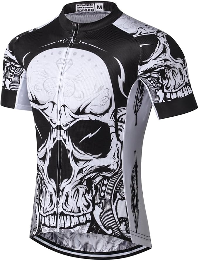 Weimostar Men's Cycling Jersey Men Mountain Bike Jerseys Short Sleeve Tops S-5XL
