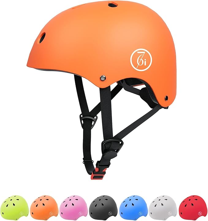67i Bike Helmet Skateboard Helmet for Adult Cycling Bicycle Scooter Helmets for Men Women Adjustable for Multi-Sport Bicycle Scooter Inline Cycling Skateboarding