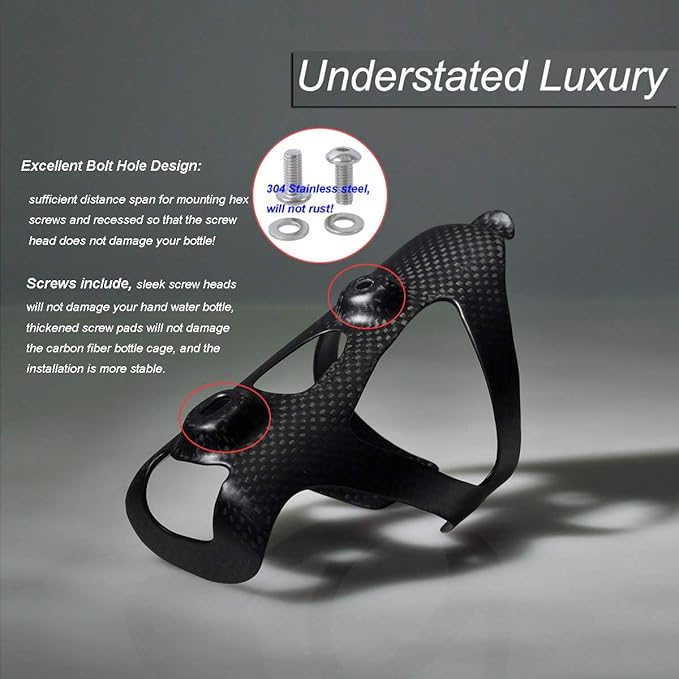 ThinkTop Ultra-Light Full Carbon Fiber Bicycle Bike Drink Water Bottle Cage Holder Brackets for Road Mountain Bike MTB Cycling