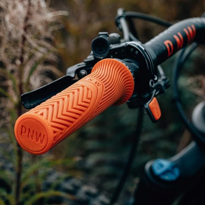 PNW Components Loam MTB Bike Grips – Lock-On Mountain Bike Handlebar Grips – 25A Tacky Rubber – Ergonomic Trail & Enduro Grip – 30mm or 34mm – Multiple Colors