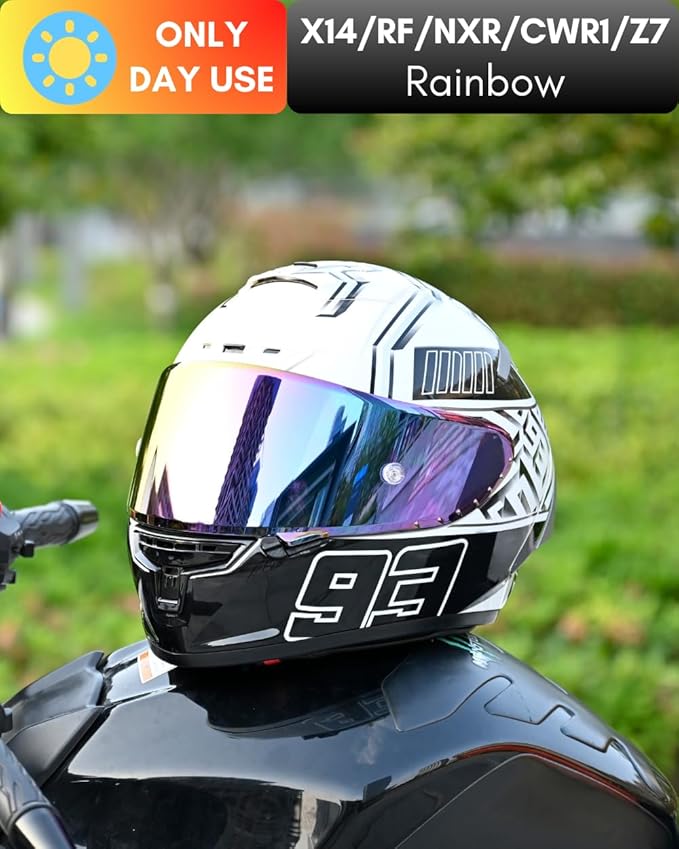 CWR-F1 Shield for RF-1200 Visor X14 NXR RF-SR Z7 Motorcycle Helmet Visor Replacement Sun Protection Anti-Scratch, Universal